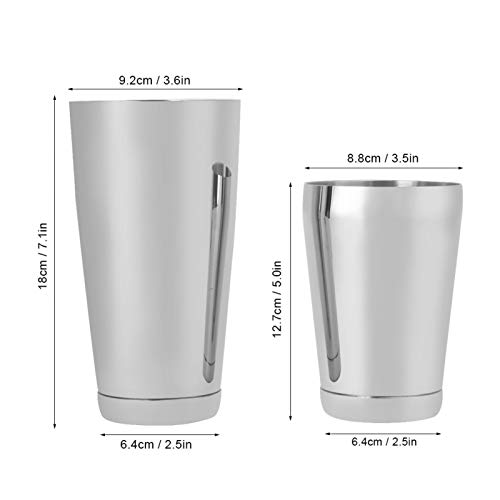Edelstahl Cocktail Shaker Shaker Set für Zuhause in Boston(Silver) – Bild 6
