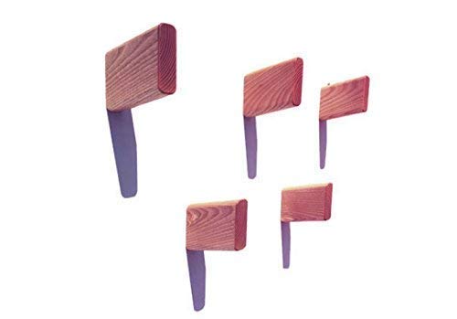 Natural Wooden Coat Hooks Wall Mounted made from an Ash wood (Set of 2) - Thumbnail 7