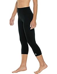 Coolibar UPF 50+ - Capris de yoga para mujer, alta resistencia, protección solar