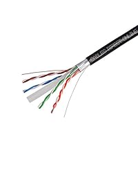 CAT6 1000 ft blindado al aire última intervensión 23 AWG 550 Cable FTP alambre macizo Direct entierro UV