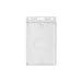 Rigid Hard Plastic ID Access Credential Badge Holder - Vertical - Frosted - 50 Per Pack - 1840-6500