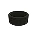 Men's Black Perforated Silicone Ring Size 10