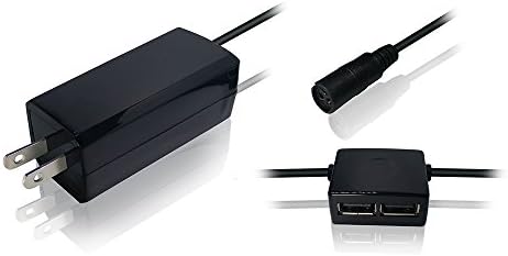 65W Portable Universal Laptop Adapter, Mini Laptop charger Output 15-20V, Laptop charger with 5V 2.1A usb port with 10 Tips Compatible with HP, IBM, Asus,Dell ,Acer,Liteon,NEC &amp; Lenovo (Black)