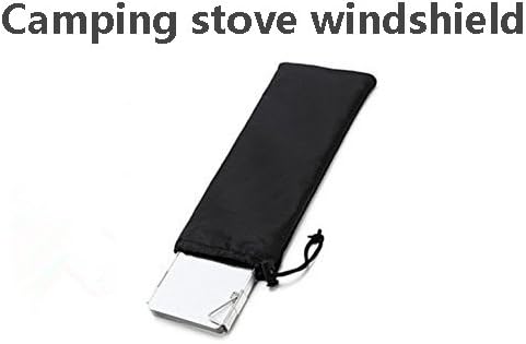 Zoeson 8 Plates Folding Compact Portable Stove WindShield/WindScreen for Outdoor BBQ Hiking Camping Picnic Barbecue (windshield)