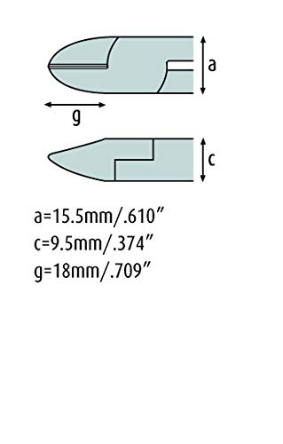 Hartmetall-Seitenschneider 160mm - schmitz 1611BR72 - halbrunder Kopf mit Hartmetallschneiden - Made in Germany… – Bild 3
