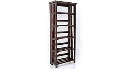 Urban Ladder Rhodes Solid Wood Book Shelf (Mahogany)