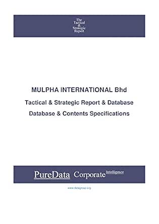 Mulpha International Bhd Tactical Strategic Database Specifications Malaysia Perspectives Tactical Strategic Malaysia Book 33901 Ebook Datagroup Malaysia Editorial Kindle Store Amazon Com