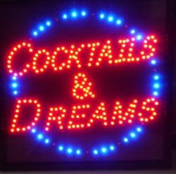 Amazon.com: 19''x19'' Cocktails & Dreams Motion LED Sign ...