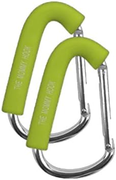 Mommy Hook Stroller Hanger, Green, 2 Pack