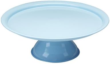 Red Pomegranate 9503-6 Collection Vento Footed Plate, One Size, Turquoise