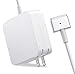 Oakwill Compatible with MacBook Pro Charger 60W MagSafe2 Magnetic T-Tip Power Adapter, Compatible with Apple MacBook Pro 13-inch - After Late 2012 (White)
