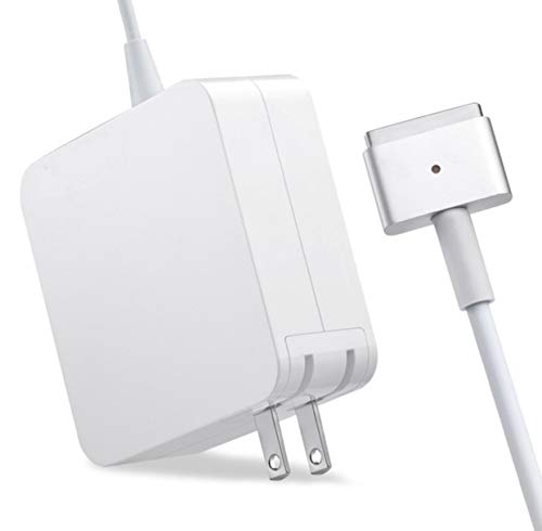 Oakwill Compatible with MacBook Pro Charger 60W MagSafe2 Magnetic T-Tip Power Adapter, Compatible with Apple MacBook Pro 13-inch - After Late 2012 (White)