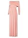 BlackCherry Women's Cowl Neck Ruched Shoulder Maternity Nursing Maxi Dress