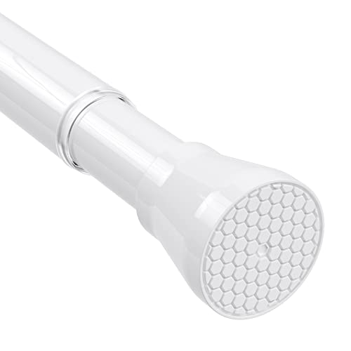 Spring Tension Curtain Rod Adjustable Small Tension Rod short Spring curtain Rods For Window, Bathroom, Cupboard, Kitchen (28-48inch 6Pcs White)