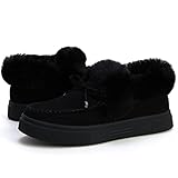 TINSTREE Winter Flat Boots Warm Shoes Casual