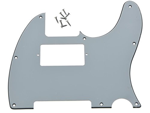 KAISH 8 Hole Tele Guitar Humbucker Pick Guard for USA/Mexican Fender Telecaster White 3 Ply