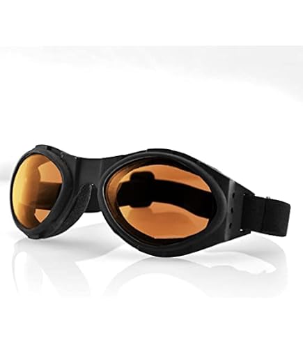 Amazon.com: Bobster DKT30CHD Piston Goggles, Black Frame/Amber