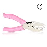 Koolemon Handheld Metal DIY Craft Paper Puncher Single Hole Punch Hand Tool with Grip (Heart-5.5mm)