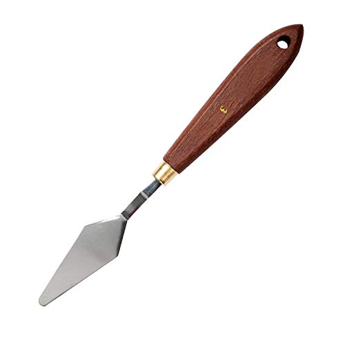 ATWORTH 5-Piece Painting Knives Scrapers Artist Palette Knife Set with Flexable Blades & Comfort Hardwood Grips