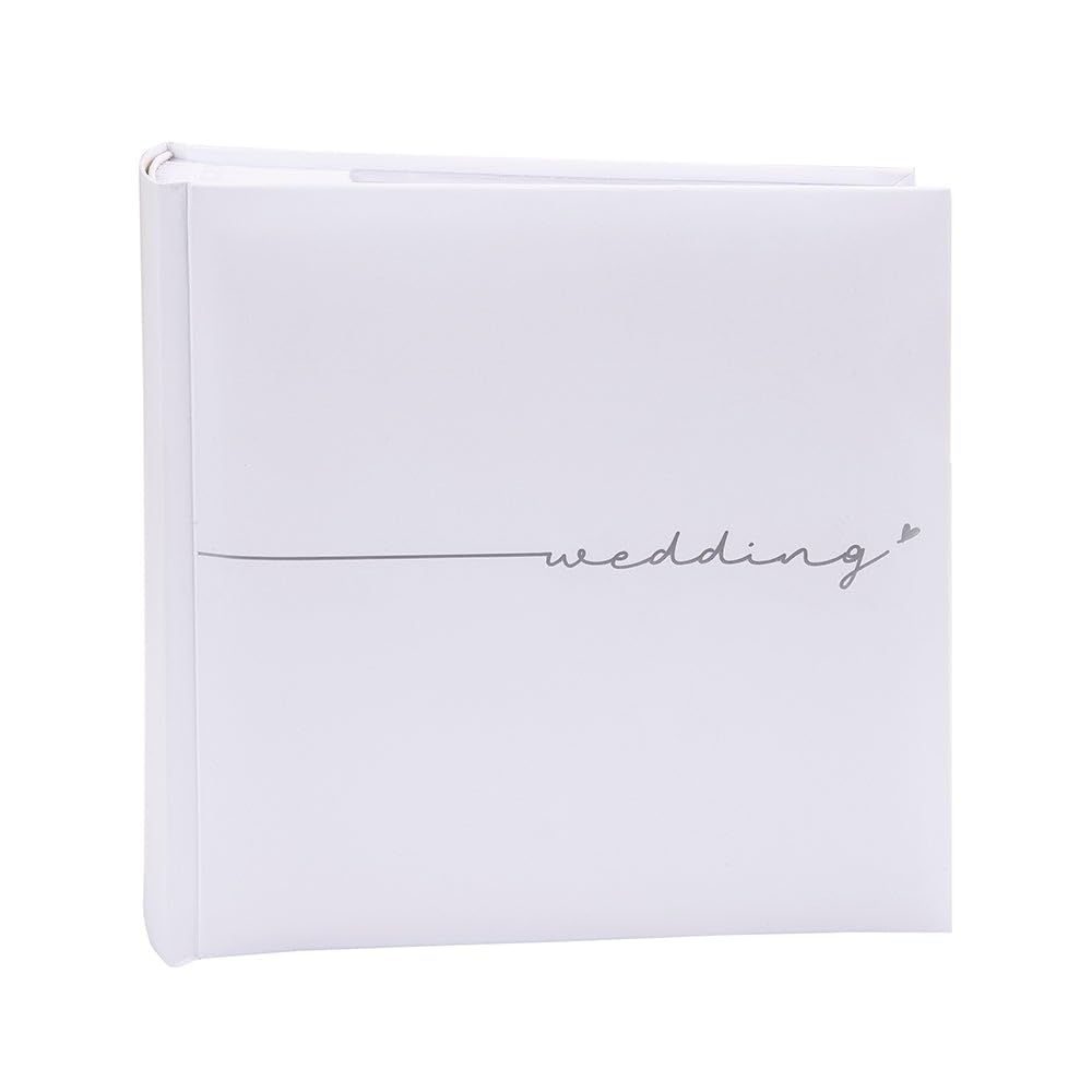 Kenro Fleur White Wedding Memo Photo Album for 200 Photos 6x4 Inch / 10x15cm – FLR201
