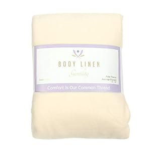 Body Linen’s Gentility™ Polar Fleece Massage Table Blanket, 54×80, 100% Polyester – Natural