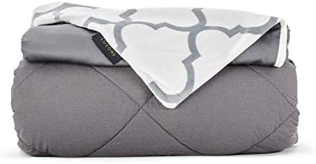 Amazon Com Luxome Luxury 15lb Weighted Blanket Includes Removable Bamboo Minky Cover Full Size 54 X72 Cool Cozy Home Kitchen