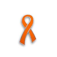 Gun Violence/Mass Shooting Awareness Orange Large Flat Ribbon Pin. March for Our Lives Pin in a Bag