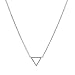 flowers and fruits Delicate Triangle Necklace, Sterling Silver Dainty Chain, Layered necklce