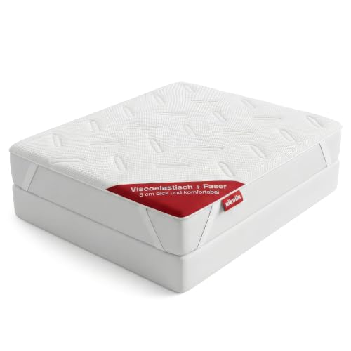PIKOLIN Topper Singolo Memory Foam 90x190cm 3cm Relax Muscolare