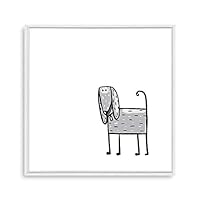 Framed Canvas Wall Art Cartoon Pattern Canvas Prints Home Artwork Decoration for Children's Room,Bedroom - 16x16 inches