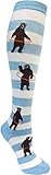 ModSock Womens Bears with Hoops Knee Socks 6-10 Fog