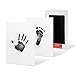 Newborn Baby Handprint and Footprint Ink Pad, Inkless Infant Hand & Foot Stamp, Easy to Wipe/Wash Off Skin - Smudge Proof & Long Lasting Keepsakes(Black)