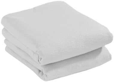 Cuddles CollectionPram Jersey Fitted Sheets (White, Pack of 2)