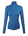 makeitmint Women's Comfy Zip Up Stretchy Work Out Track Jacket w/Back Pocket