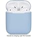 Compatible Airpods Case, Protective Ultra-Thin Soft Silicone Shockproof Non-Slip Protection Accessories Cover Case for Apple Airpods 2 & 1 Charging Case - Light Blue