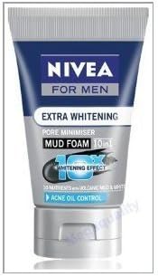 100 G.3pack Nivea for Men Extra Whitening Pore Minimizer Mud Facial Foam 10 in 1 Very Cheap Price ( by gole )... ( Hot Items ) by gole