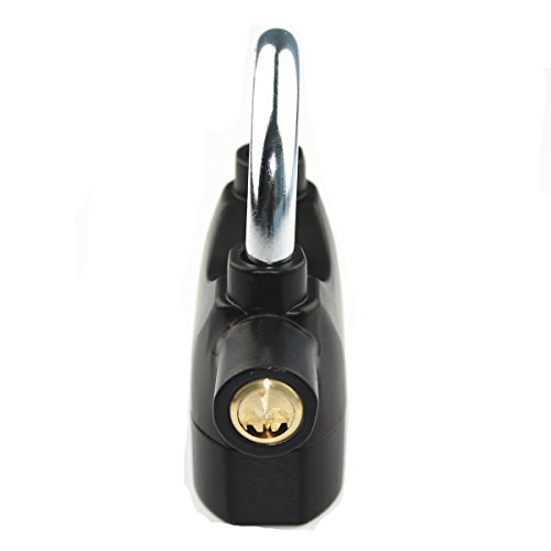 Alarm Lock 110dba Universal Security Alarm Lock System Anti-Theft for Door Motor Bicycle Padlock with 3 Keys (Black)