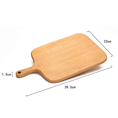 Qianduoduo888 Houten Pizza Plate, Pizza Board Houten Pizza Peel Paddle Pizzapalet Met Afgeronde Hoeken Snijplank Serving… - Afbeelding 6