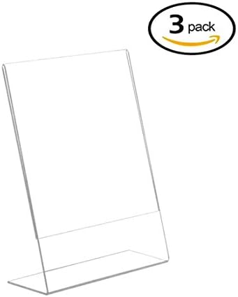 Acrylic 8.5x11 Slant Back Sign Holder