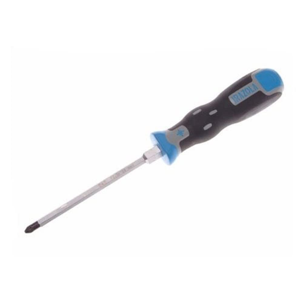 Bahco 040.002.125 Tekno+ Through Shank Pozidriv Tip Screwdriver, PZ2 x 125mm