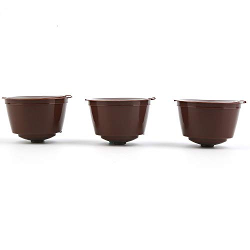 Kaffeekapseln, umweltfreundlich, Braun, wiederverwendbar, Kunststoff, nachfüllbar, kompatible Kaffeefilterkörbe, weiche… – Bild 3