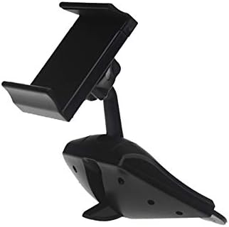 Car Phone Holder Car Auto CD Player Slot Mount Holder Cradle 360 Degree Rotation For Smart Mobile Phone GPS Black 1PC