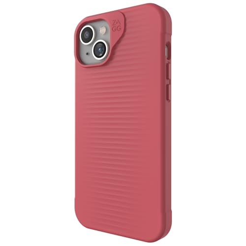 ZAGG Luxe Snap iPhone 15 Plus/ 14 Plus Case – Protective Cell Phone Case, Drop Protection (10ft/3m), Durable Graphene Material, Slim and Lightweight MagSafe Phone Case, Watermelon Pink