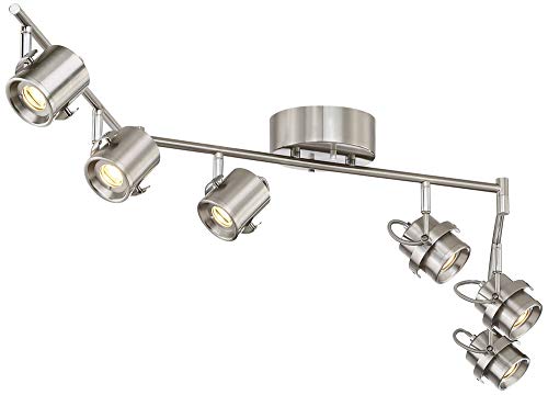 Pro Track Mason 6-Light Satin Nickel LED Track Light - Pro Track - Thumbnail 4
