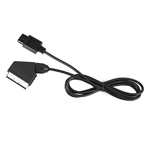CloverUS 1.8m PVC RGB Scart Video AV Cable Cord Lead for PAL Super Nintend N64 NGC SNES