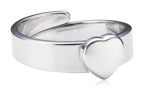 Xaana ZR - 3798 Children's Ring 925 Sterling Silver Rhodium-Plated Heart Adjustable AMZ0189 Shine 0