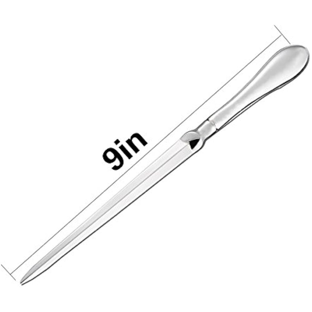 2 Pack Letter Opener Metal Envelope Knife, Paul Revere Paper Cutting