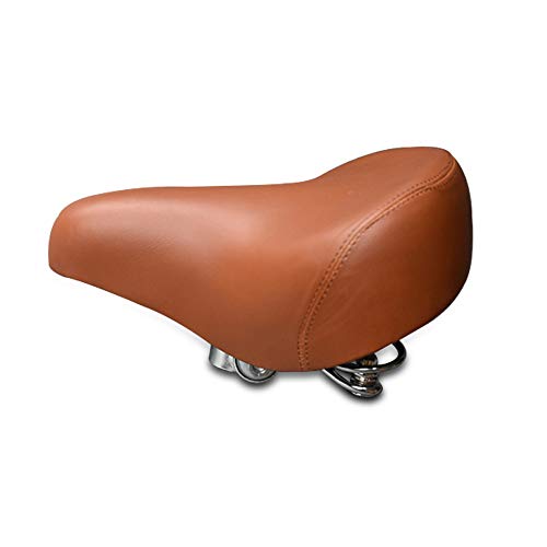 SENQI Retro Bicycle Bike Saddle Vintage Riveted Cycling Bike Saddle Comfortable Durable Seat Accessories