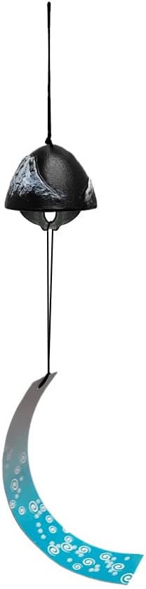 Tree Stands - QianKao 富士山风铃工艺品铃铛复古铁器庭院挂饰 许愿风铃(黑色)