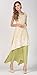 Allbebe Cotton Embroidery Fake Two Piece Linen Long Dress_XL_Grey&Green